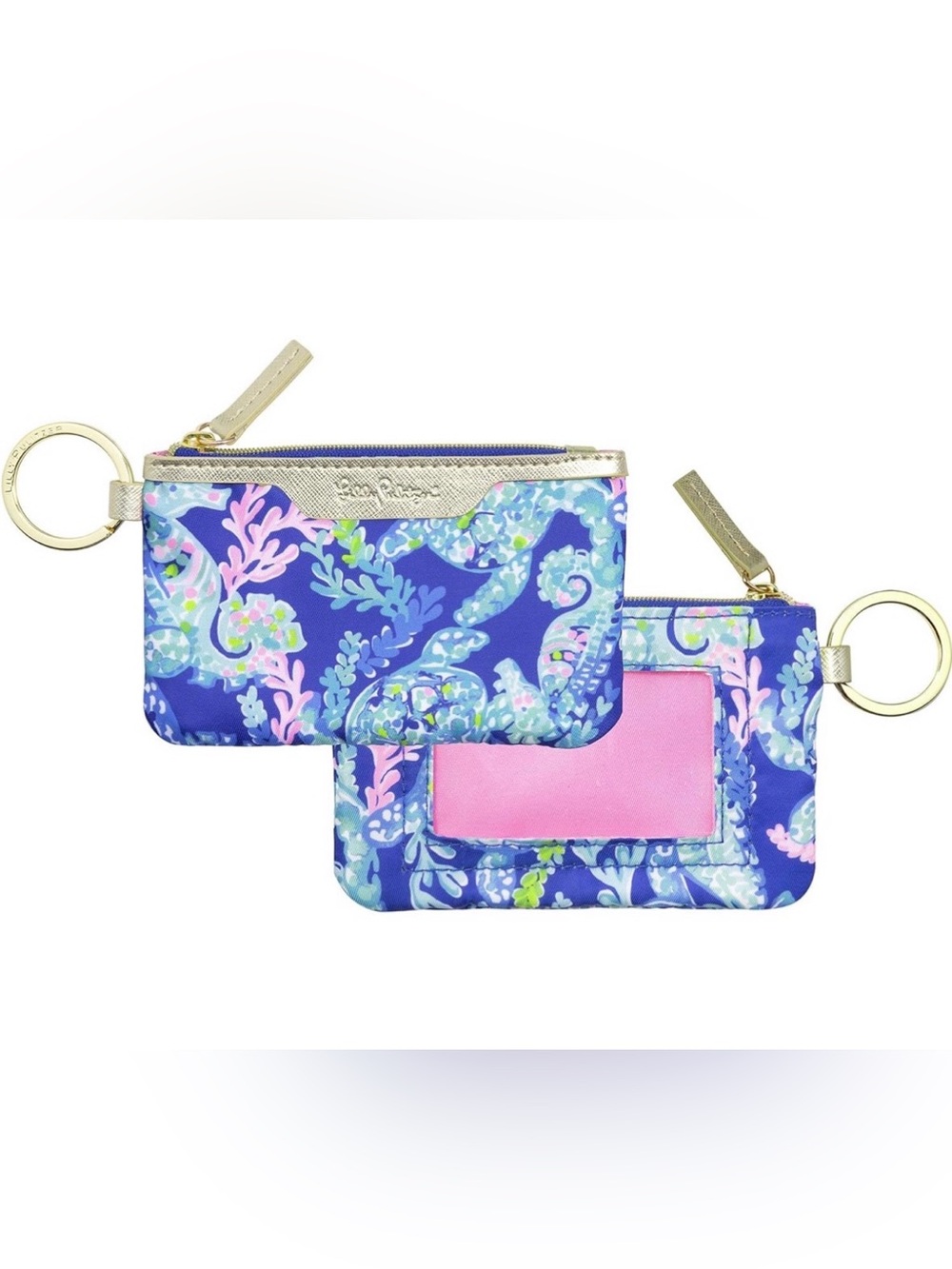 NWT Lily Pulitzer Floral Cardholder Keychain